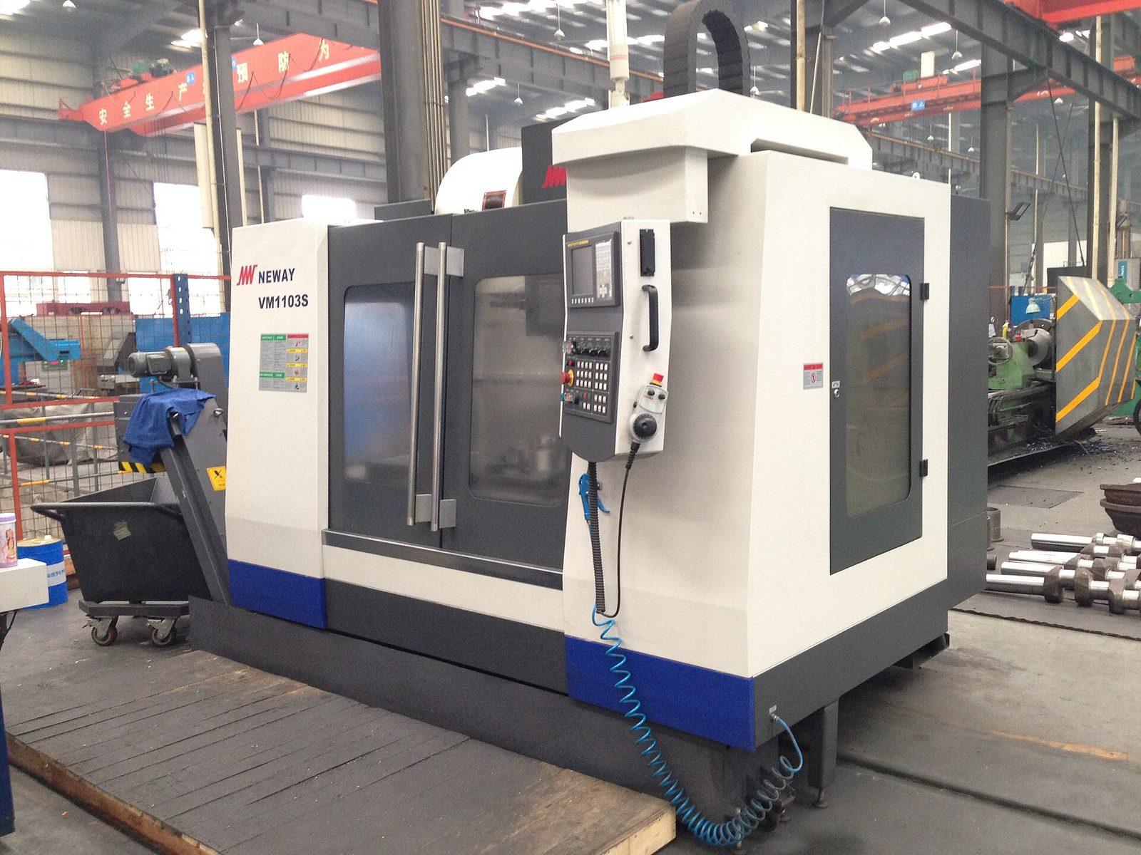 A CNC vertical machining centre on a shop floor
