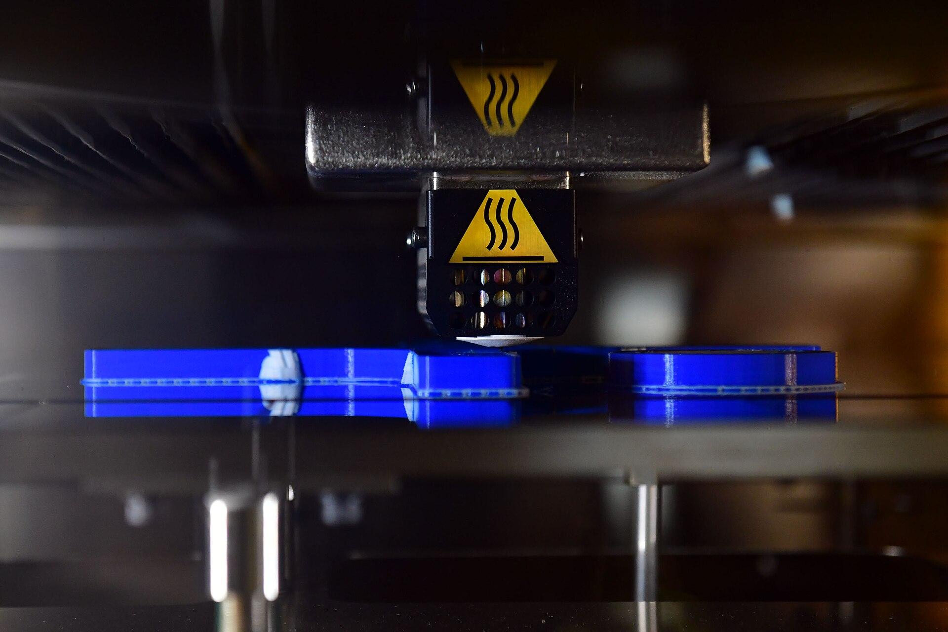 Metal 3D printer in operation